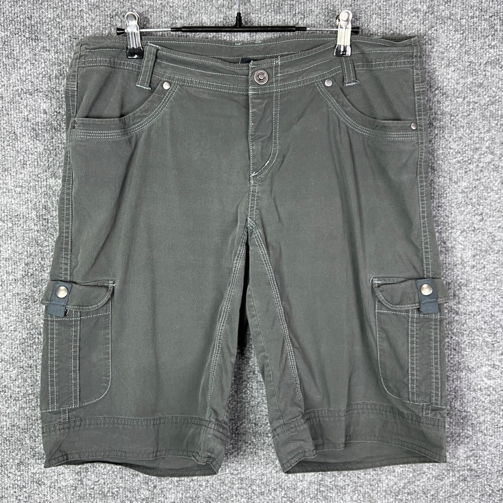 KÜHL Gray Cargo‎ Shorts Womens Size 12 Utility Hiking Outdoor Casual